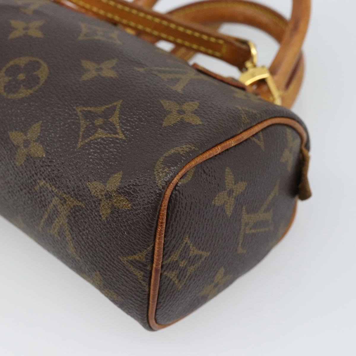 LOUIS VUITTON Monogram Mini Speedy Hand Bag M41534 LV Auth 184671