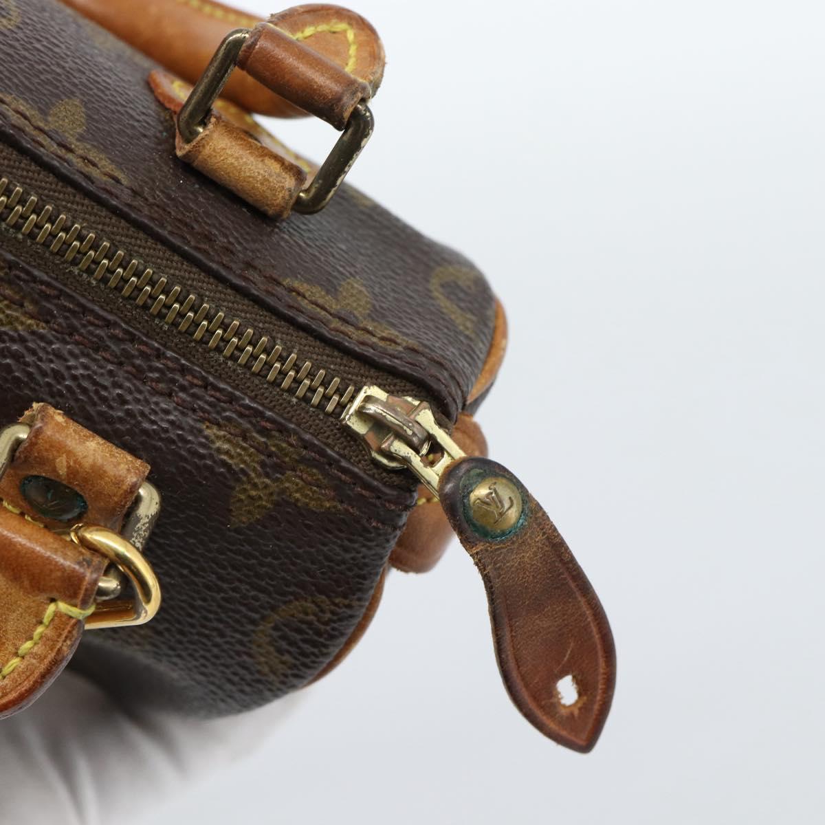 LOUIS VUITTON Monogram Mini Speedy Hand Bag M41534 LV Auth 184671