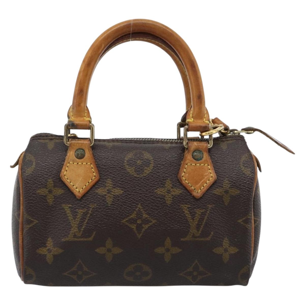 LOUIS VUITTON Monogram Mini Speedy Hand Bag M41534 LV Auth 184671