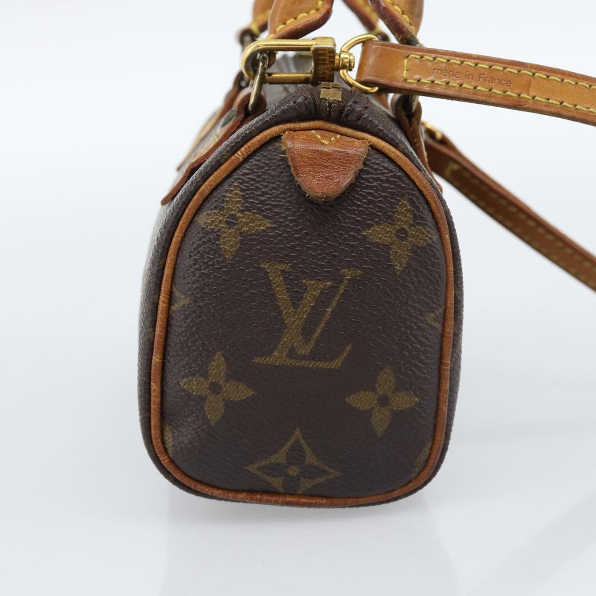 LOUIS VUITTON Monogram Mini Speedy Hand Bag M41534 LV Auth 184671