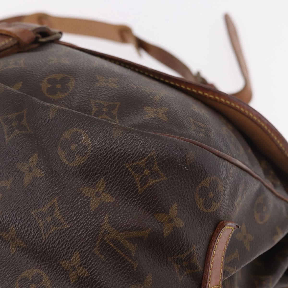 LOUIS VUITTON Monogram Saumur 35 Shoulder Bag M42254 LV Auth 184676