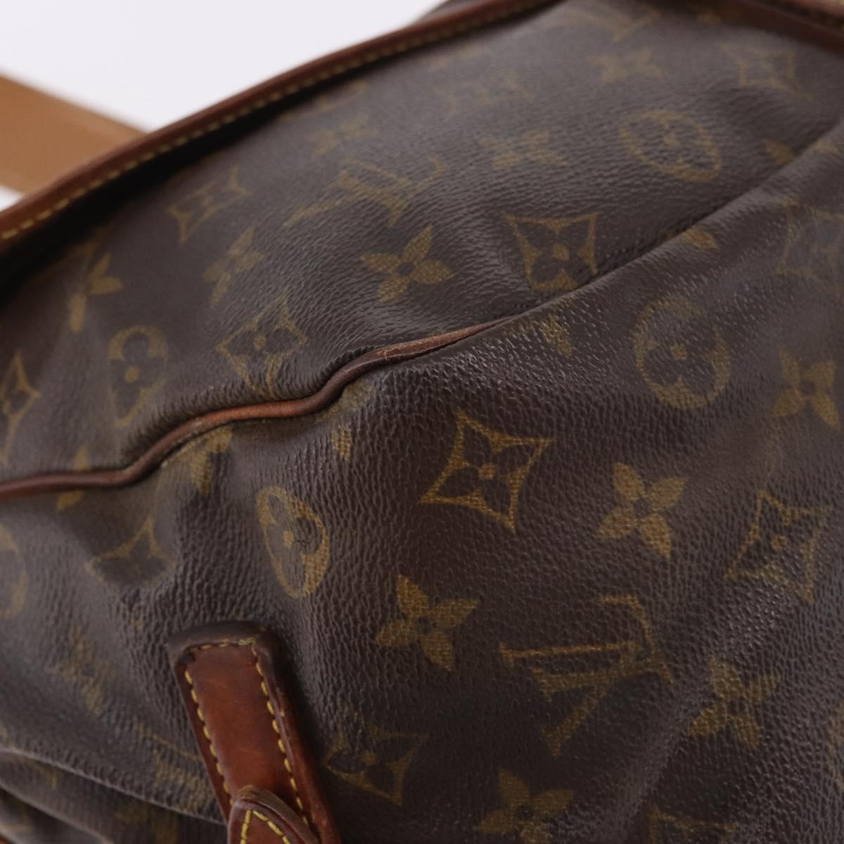 LOUIS VUITTON Monogram Saumur 35 Shoulder Bag M42254 LV Auth 184676