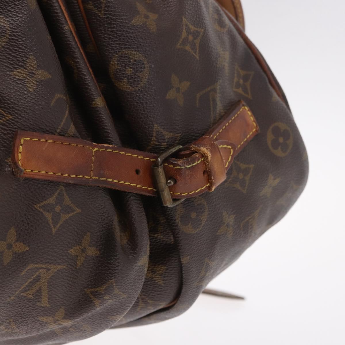 LOUIS VUITTON Monogram Saumur 35 Shoulder Bag M42254 LV Auth 184676