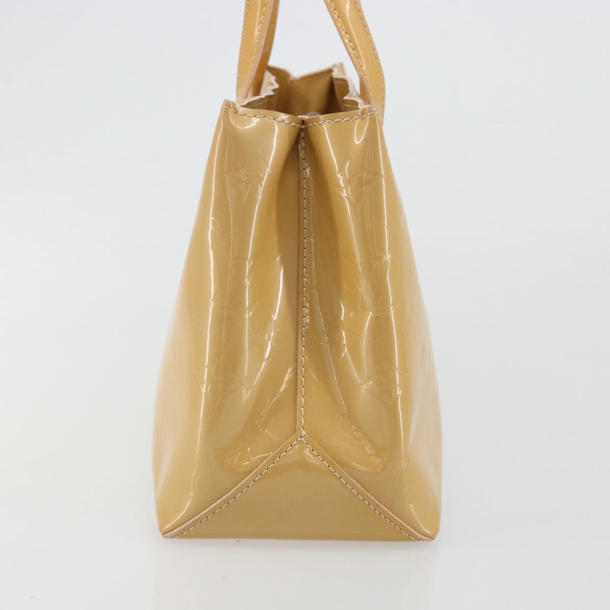 LOUIS VUITTON Vernis Wilshire PM Hand Bag Rose Flow Lantern M91642 Auth 184679