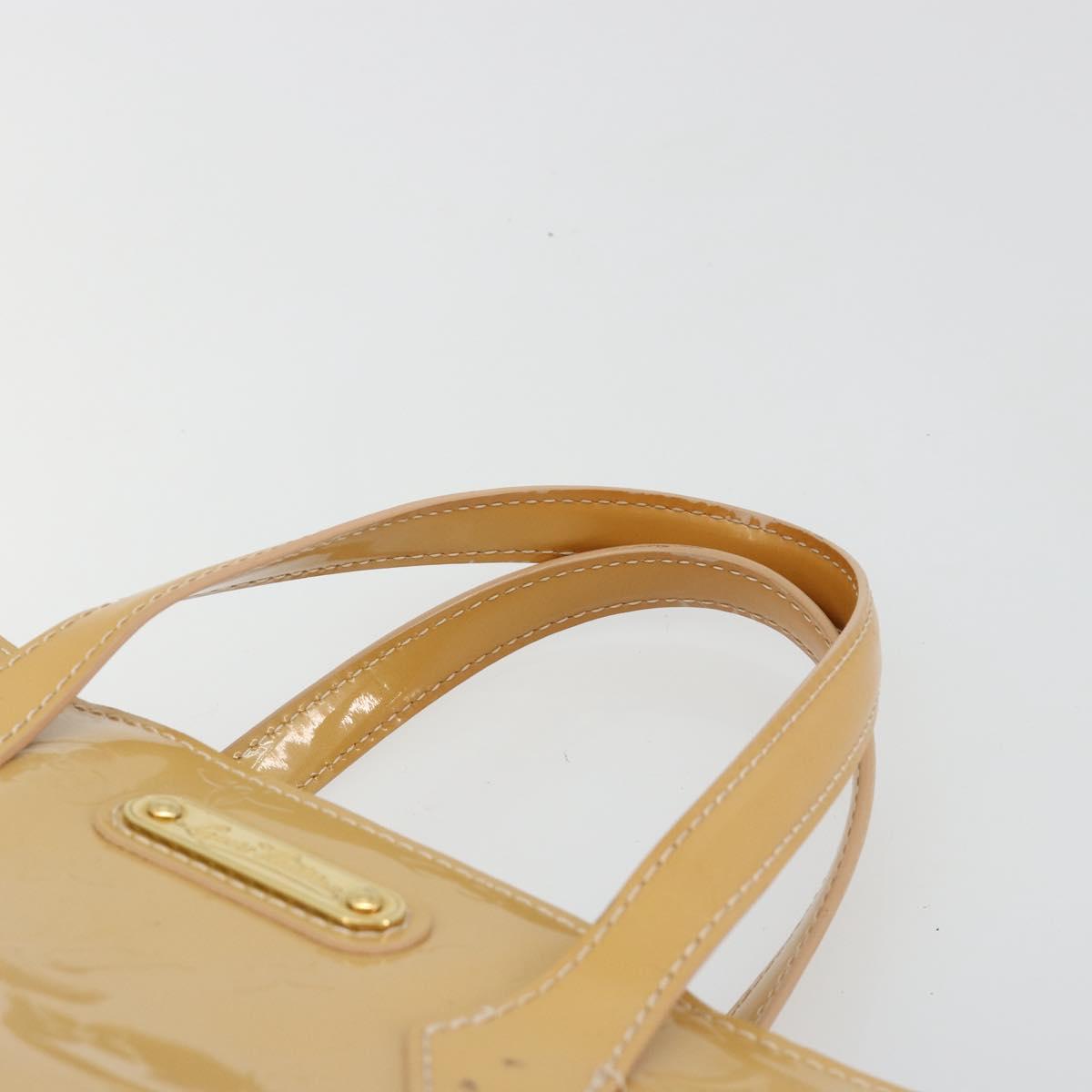 LOUIS VUITTON Vernis Wilshire PM Hand Bag Rose Flow Lantern M91642 Auth 184679