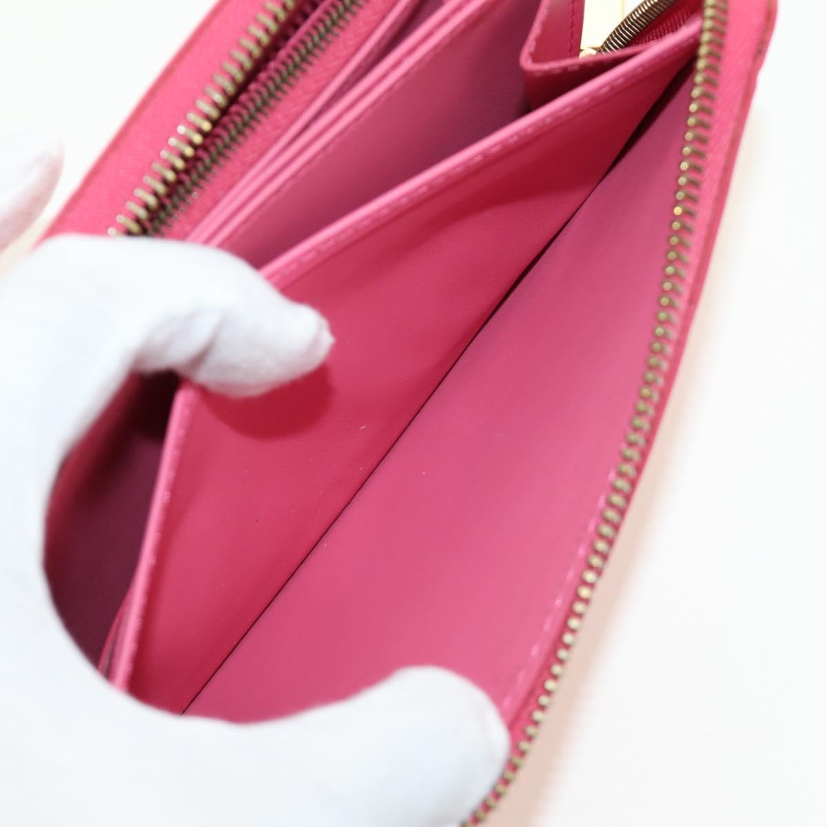 LOUIS VUITTON Vernis Zippy Wallet Wallet Fran Boise M9147F LV Auth 184680V