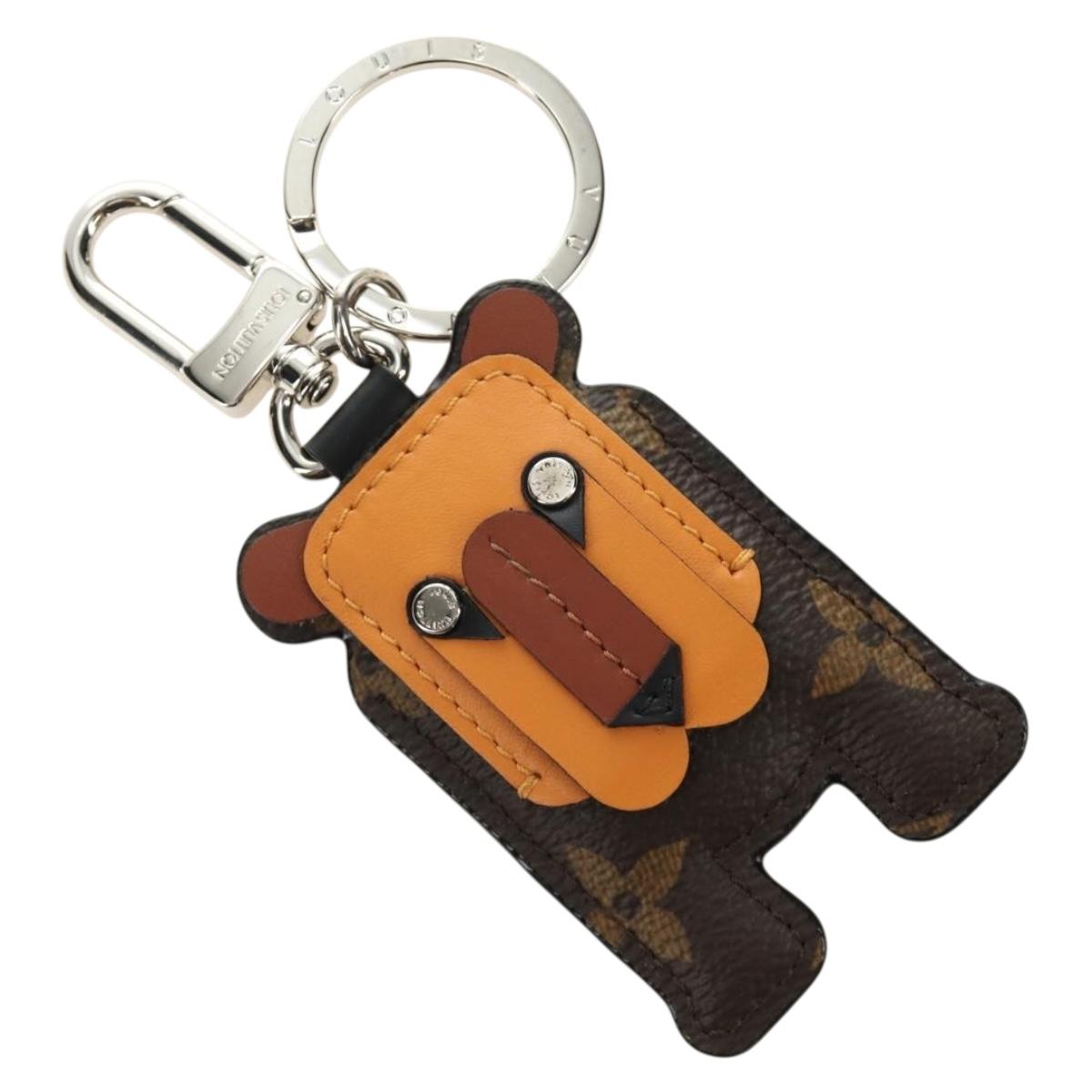LOUIS VUITTON Monogram Porte Cles Animal Tiger Bag Charm MP1996 LV Auth 184681M