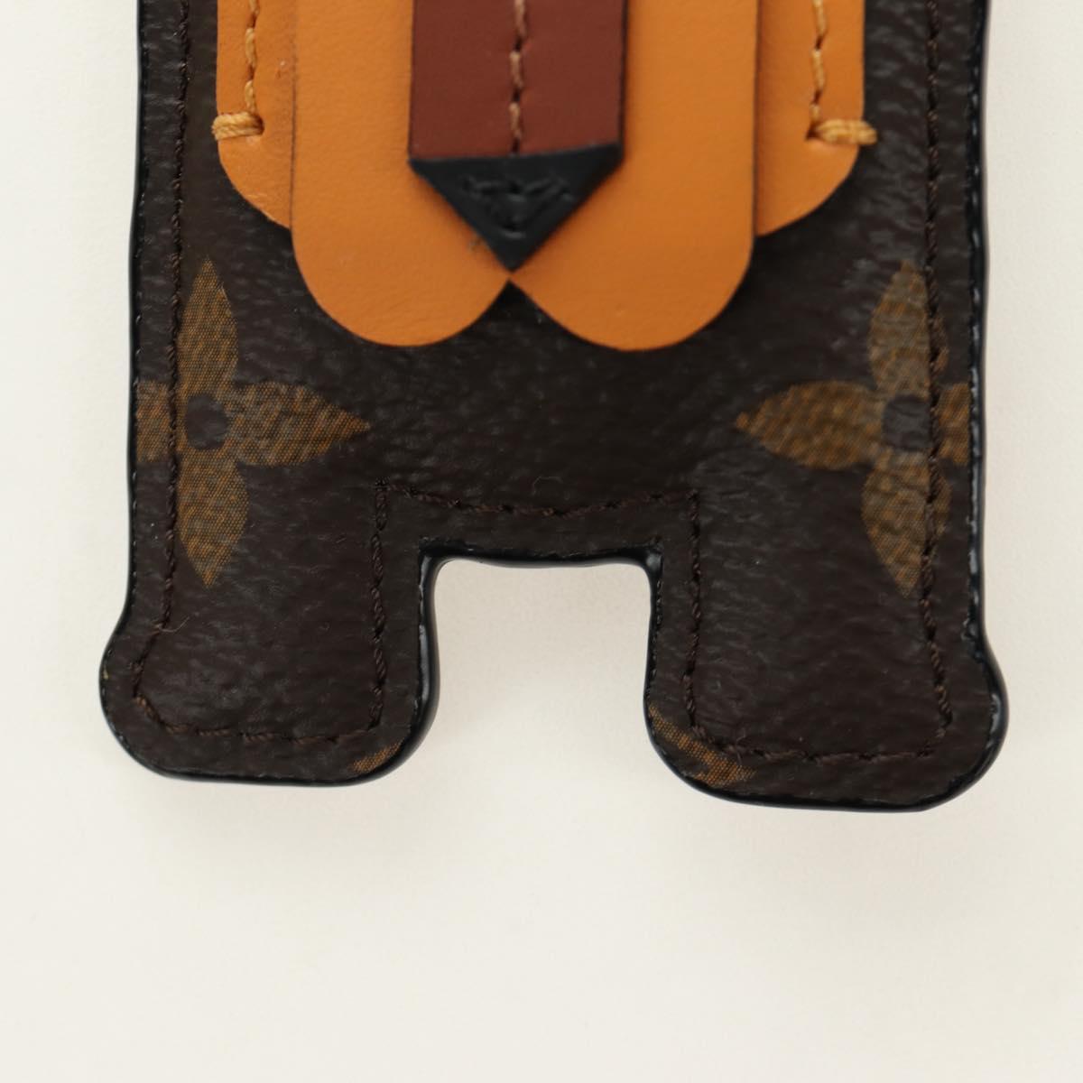 LOUIS VUITTON Monogram Porte Cles Animal Tiger Bag Charm MP1996 LV Auth 184681M