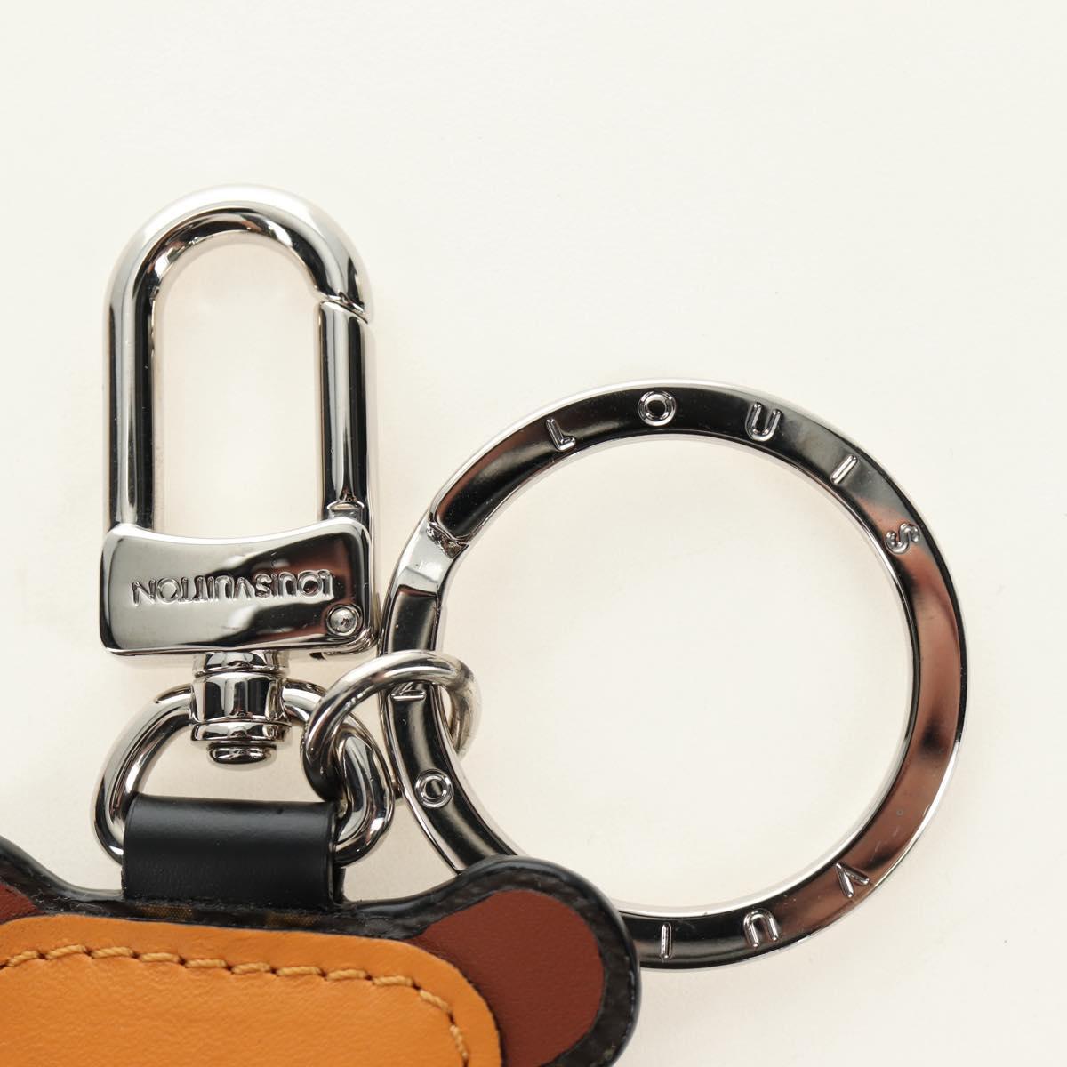 LOUIS VUITTON Monogram Porte Cles Animal Tiger Bag Charm MP1996 LV Auth 184681M