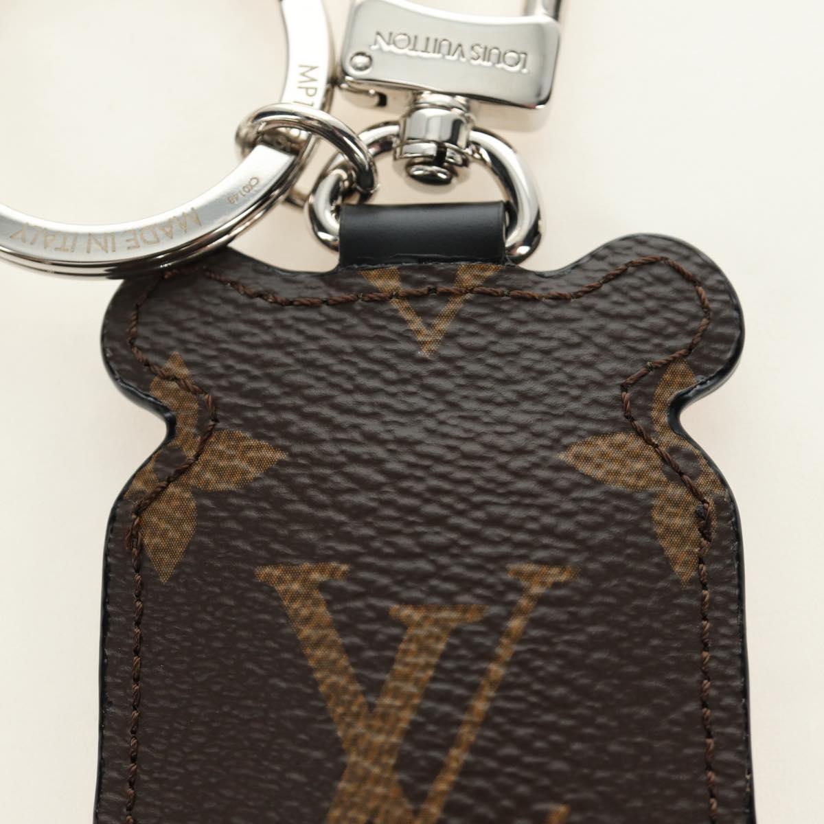 LOUIS VUITTON Monogram Porte Cles Animal Tiger Bag Charm MP1996 LV Auth 184681M