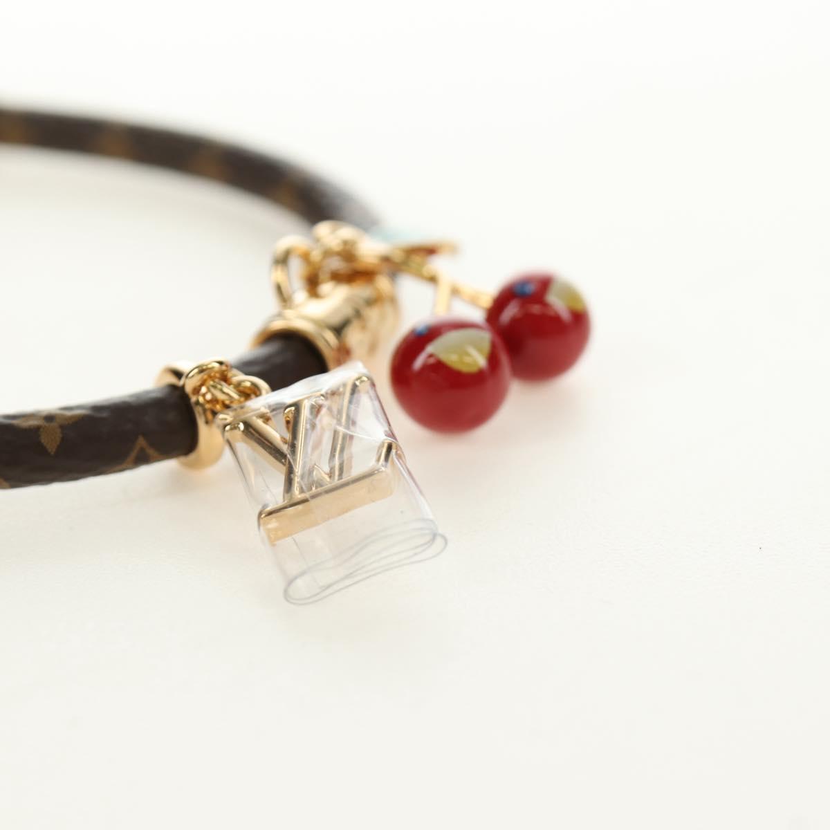 LOUIS VUITTON Monogram Cherry Bracelet M8977Z LV Auth 184683SAM