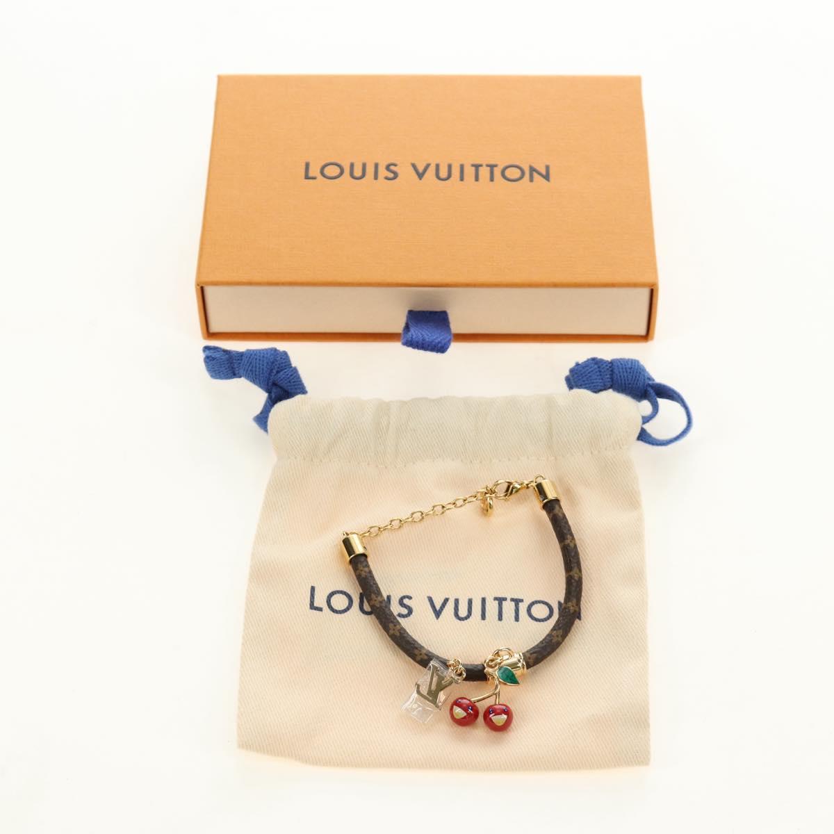 LOUIS VUITTON Monogram Cherry Bracelet M8977Z LV Auth 184683SAM