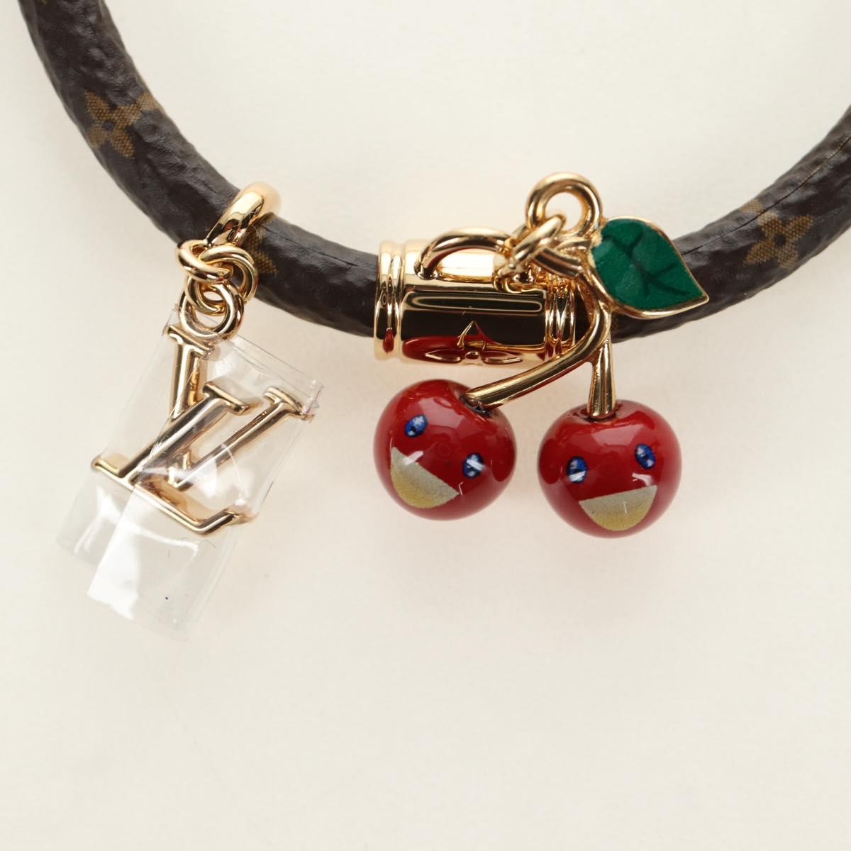 LOUIS VUITTON Monogram Cherry Bracelet M8977Z LV Auth 184683SAM
