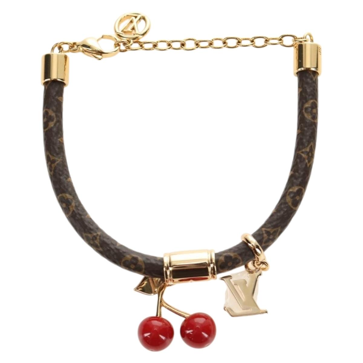 LOUIS VUITTON Monogram Cherry Bracelet M8977Z LV Auth 184683SAM