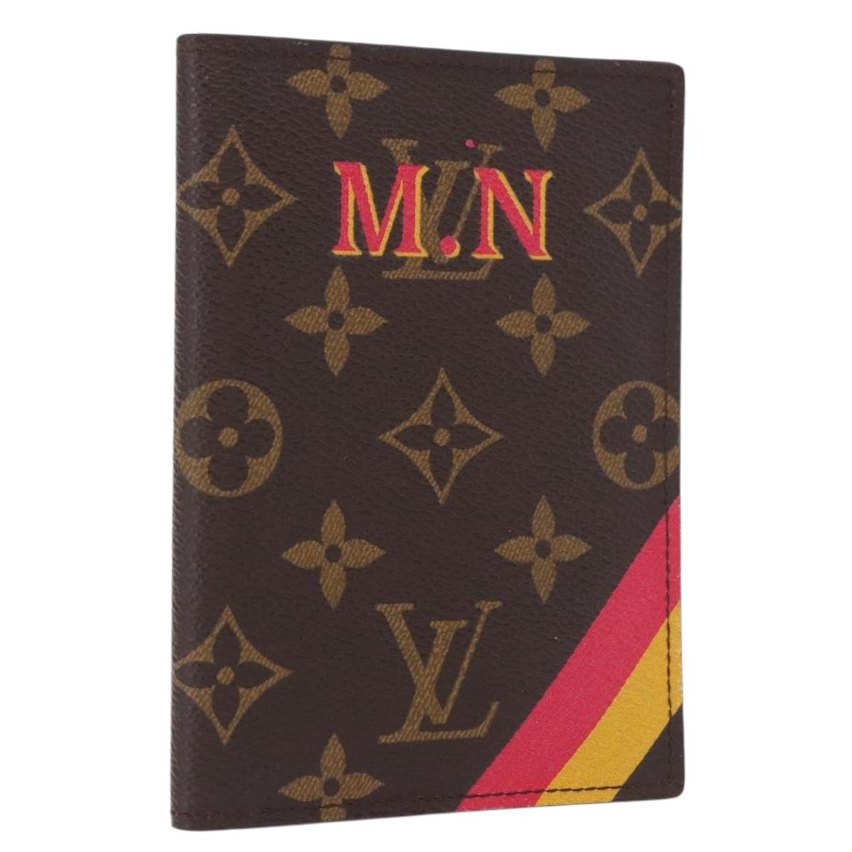 LOUIS VUITTON Monogram Couverture Passpole NM Passport Case LV Auth 184684