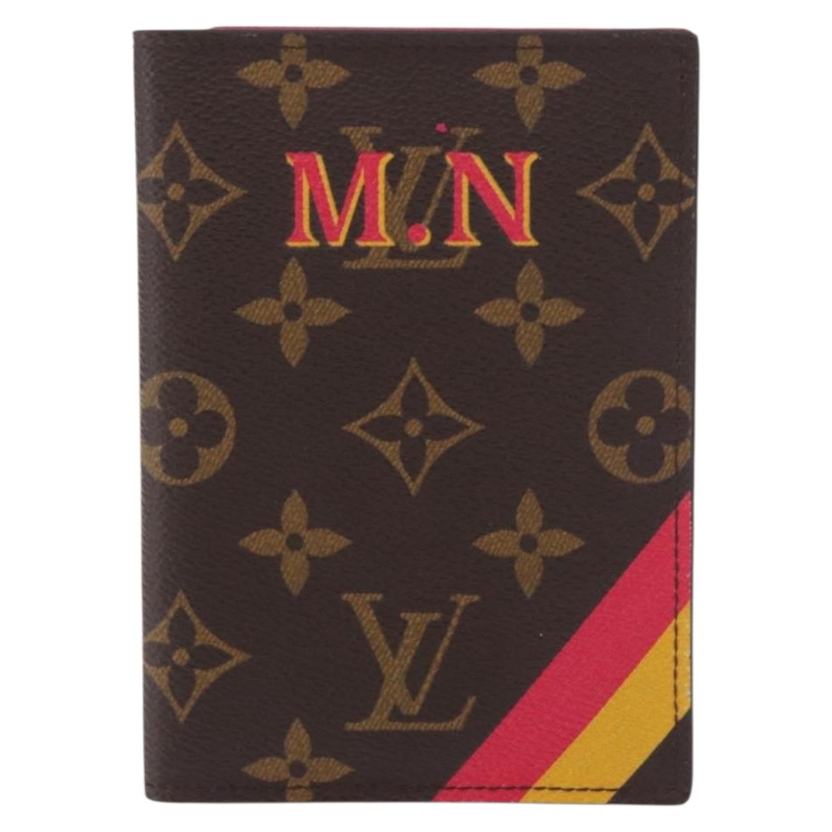 LOUIS VUITTON Monogram Couverture Passpole NM Passport Case LV Auth 184684