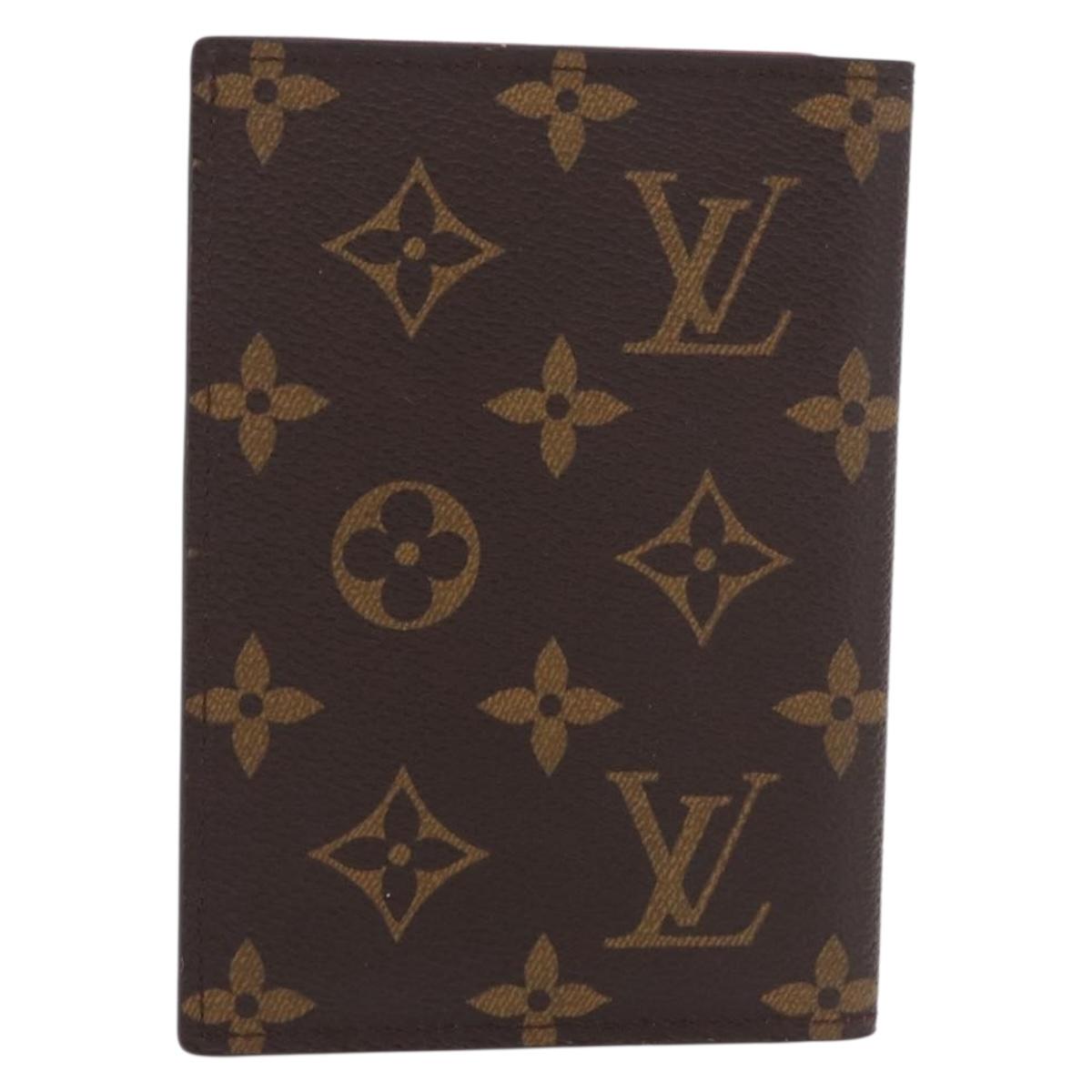 LOUIS VUITTON Monogram Couverture Passpole NM Passport Case LV Auth 184684