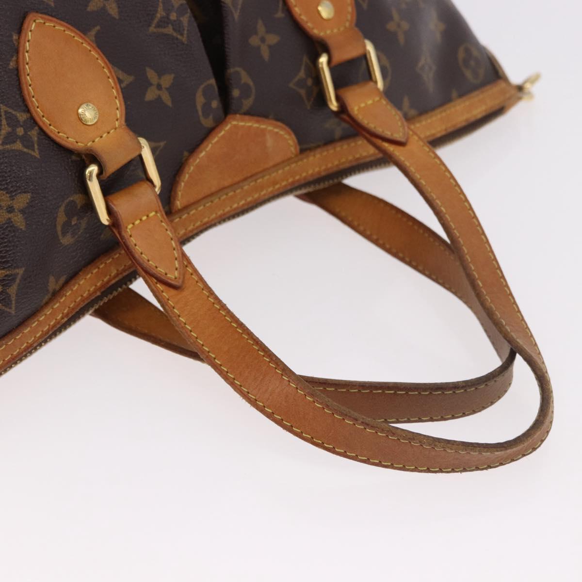 LOUIS VUITTON Monogram Palermo PM Tote Bag M40145 LV Auth 184702