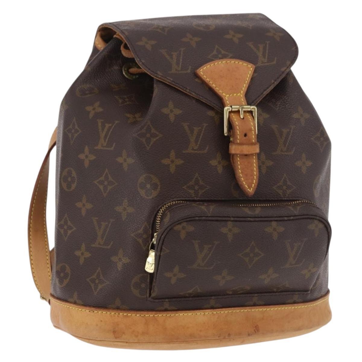 LOUIS VUITTON Monogram Montsouris MM Backpack M51136 LV Auth 184703