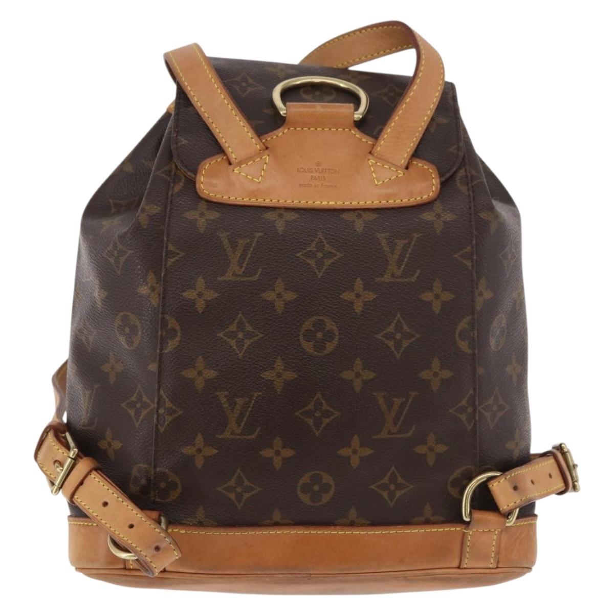 LOUIS VUITTON Monogram Montsouris MM Backpack M51136 LV Auth 184703