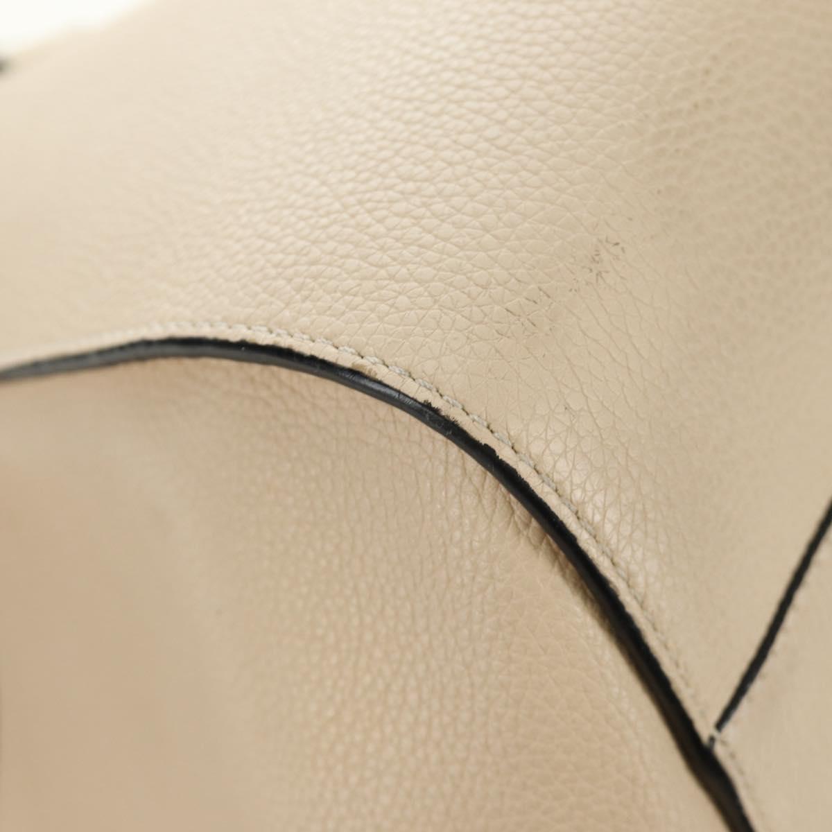 LOEWE Hammock bag Hand Bag Leather 2way Beige Auth 184708V