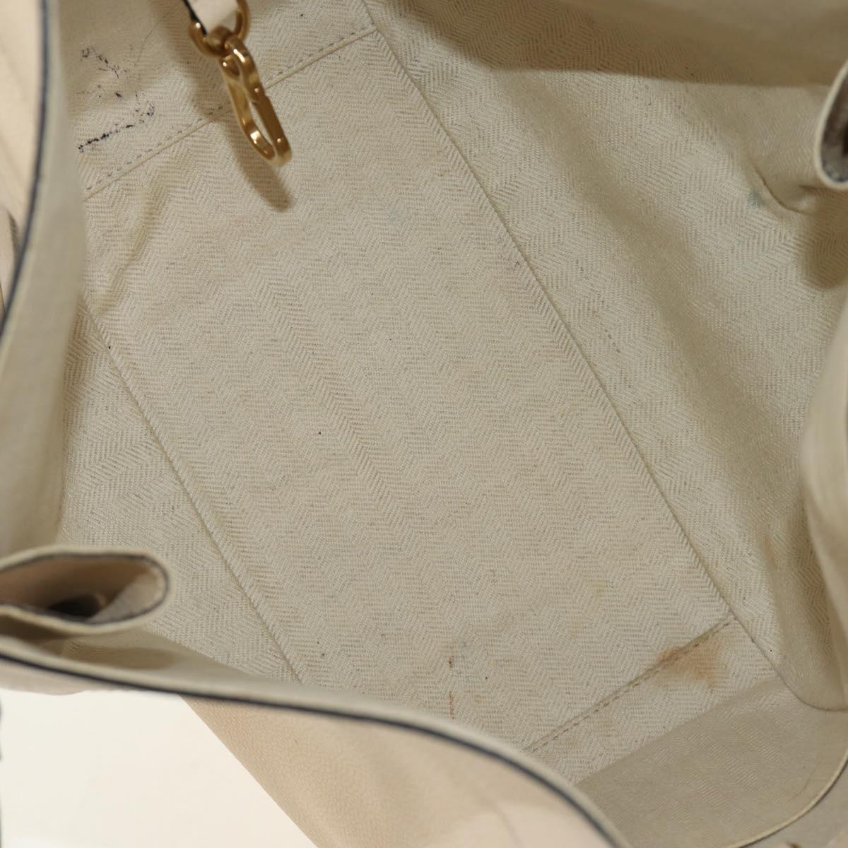 LOEWE Hammock bag Hand Bag Leather 2way Beige Auth 184708V