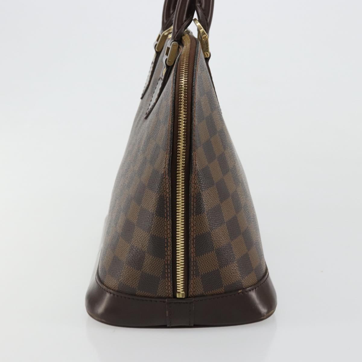 LOUIS VUITTON Damier Ebene Alma Hand Bag N51131 LV Auth 184713