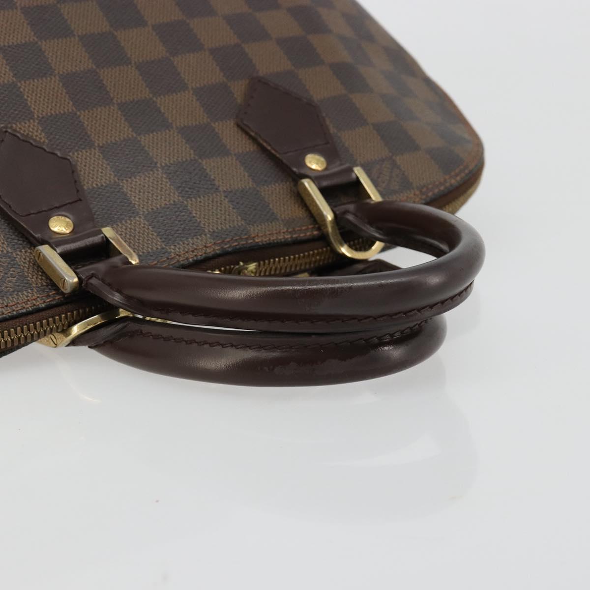 LOUIS VUITTON Damier Ebene Alma Hand Bag N51131 LV Auth 184713