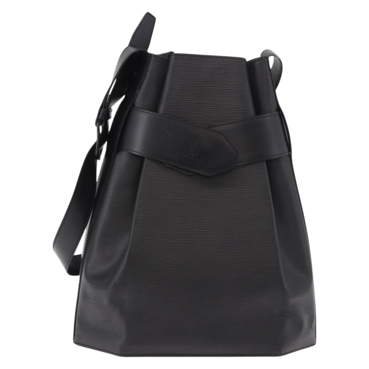 LOUIS VUITTON Epi Sac Depaule GM Shoulder Bag Black M80155 LV Auth 184715