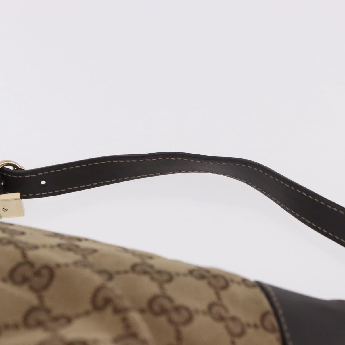 GUCCI GG Canvas Accessory Pouch Beige Gold 224093 Auth 184722A