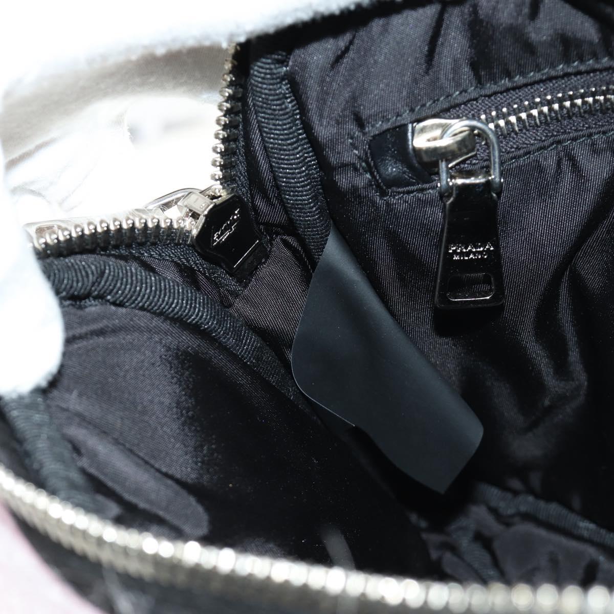 PRADA Chain Shoulder Bag Fur Pink Silver Auth 184728SAM