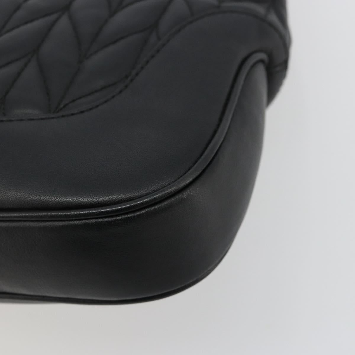 GUCCI Jackie Shoulder Bag Leather Black Gold 001 4015 Auth 184729V