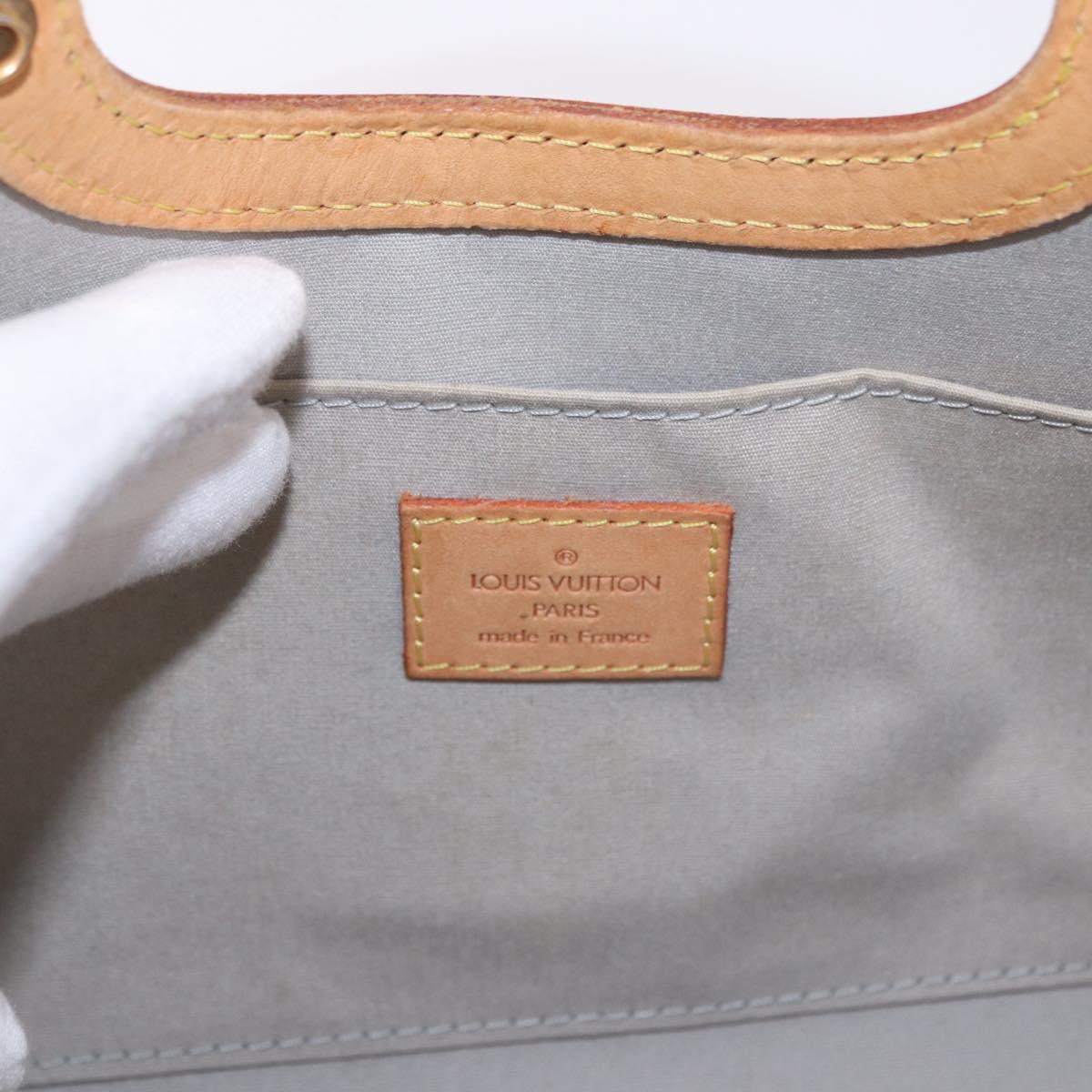 LOUIS VUITTON Monogram Vernis Roxbury Drive Bag 2Way Perle M91374 Auth 184738