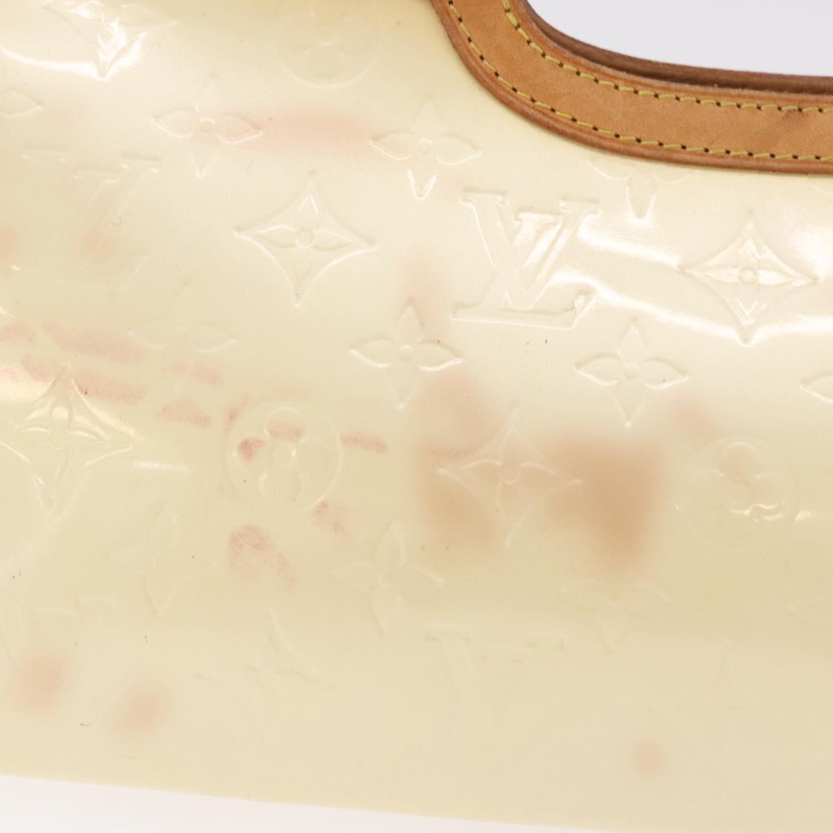 LOUIS VUITTON Monogram Vernis Roxbury Drive Bag 2Way Perle M91374 Auth 184738