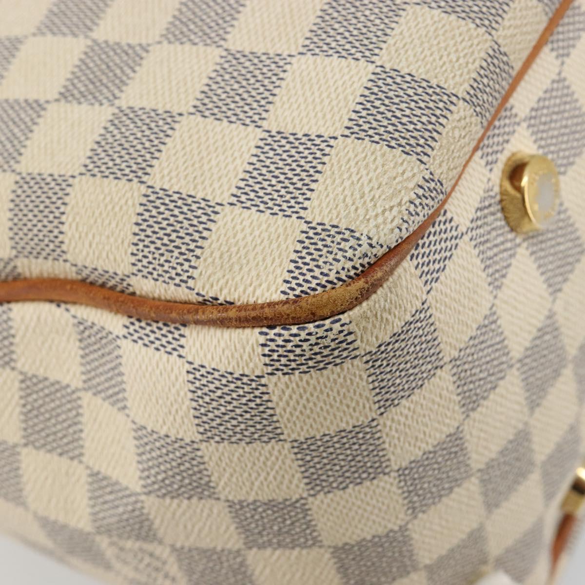 LOUIS VUITTON Damier Azur Figueri PM Shoulder Bag N41176 LV Auth 184739