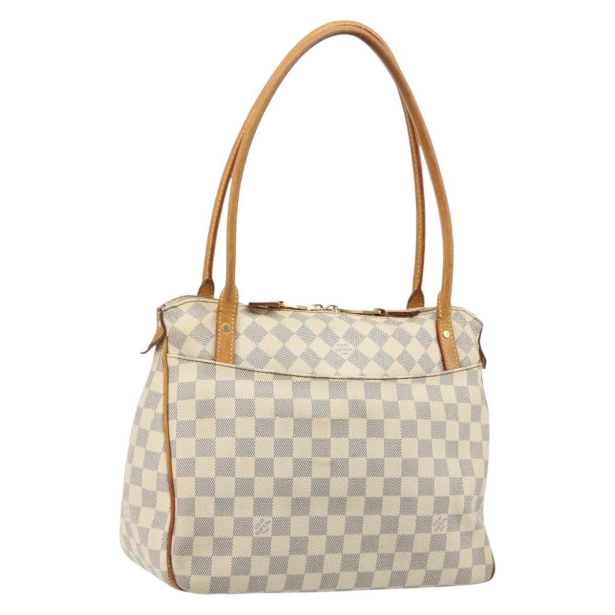 LOUIS VUITTON Damier Azur Figueri PM Shoulder Bag N41176 LV Auth 184739