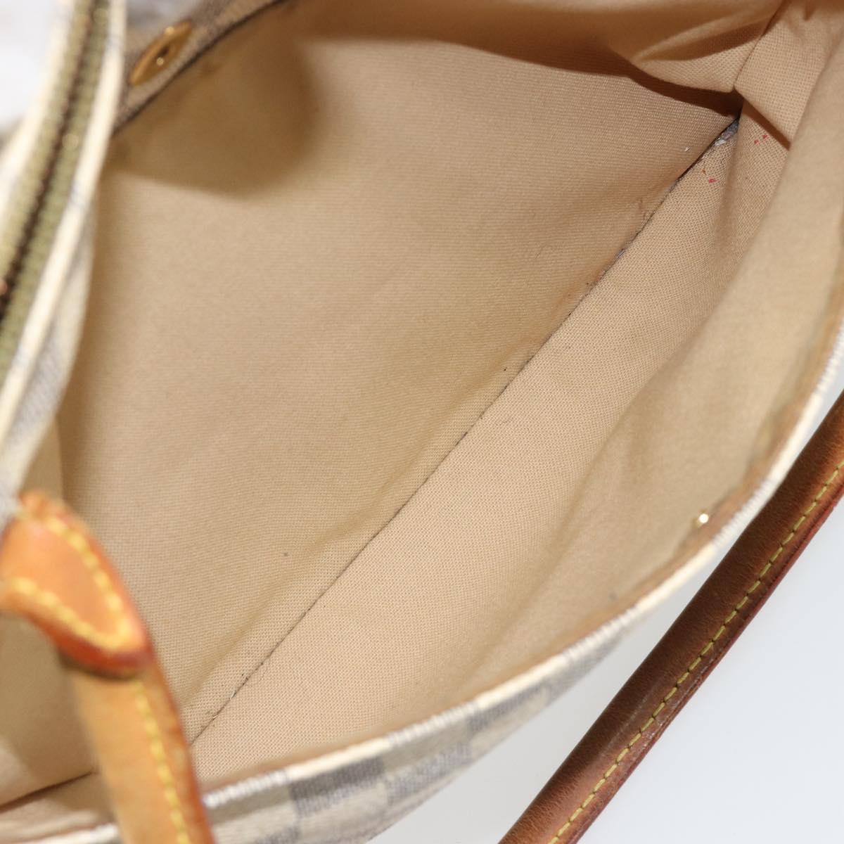 LOUIS VUITTON Damier Azur Figueri PM Shoulder Bag N41176 LV Auth 184739