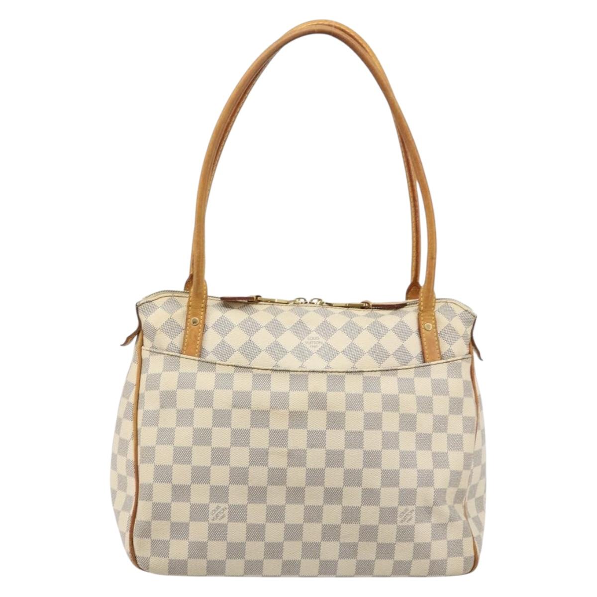 LOUIS VUITTON Damier Azur Figueri PM Shoulder Bag N41176 LV Auth 184739