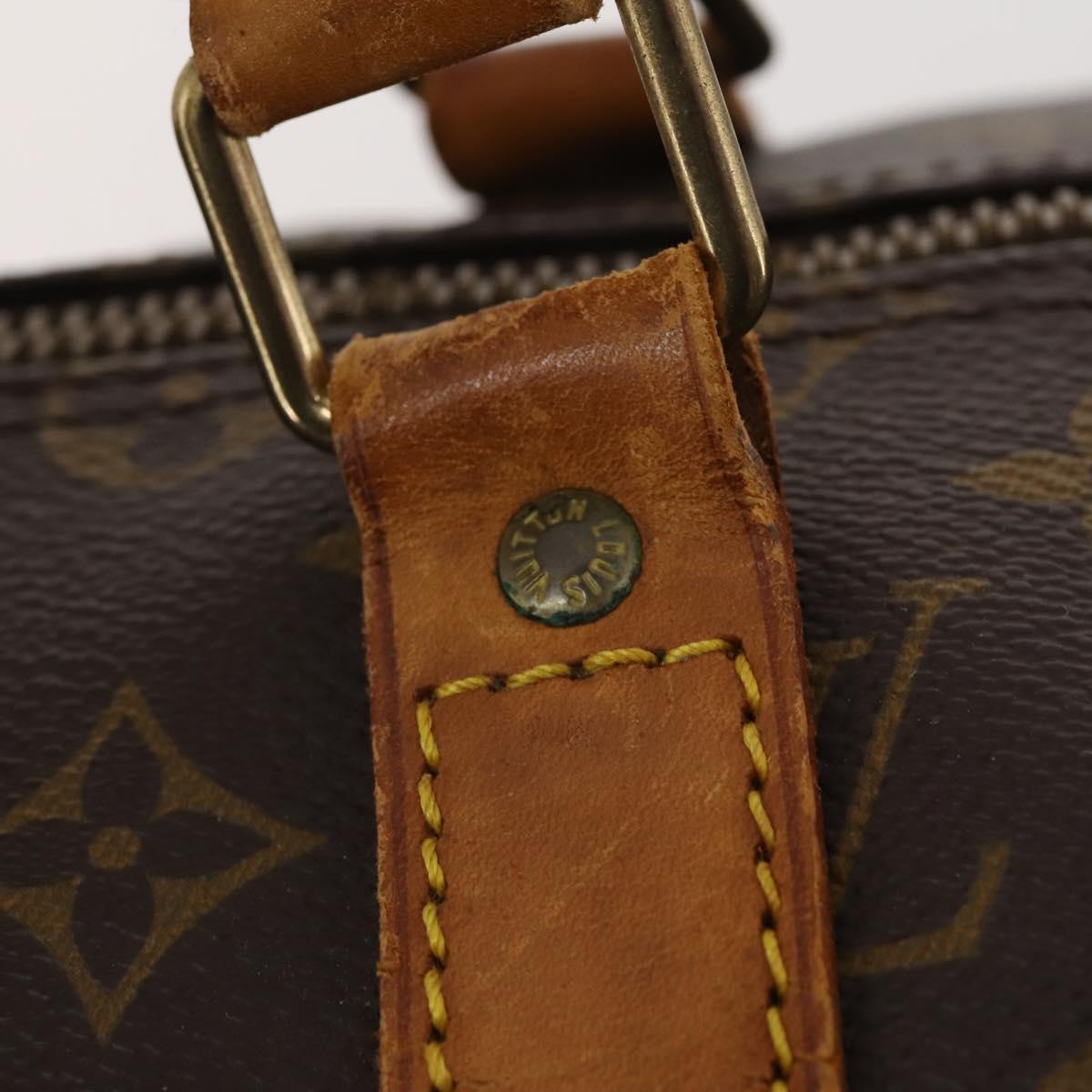 LOUIS VUITTON Monogram Keepall Bandouliere 55 Boston Bag M41414 LV Auth 184740