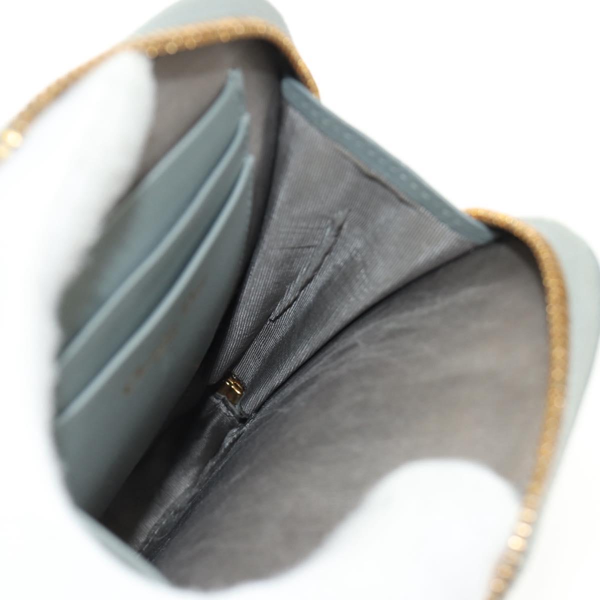 Christian Dior Oblique 30 Phone Case Trotter Canvas Chain Bag Gray Auth 184749M
