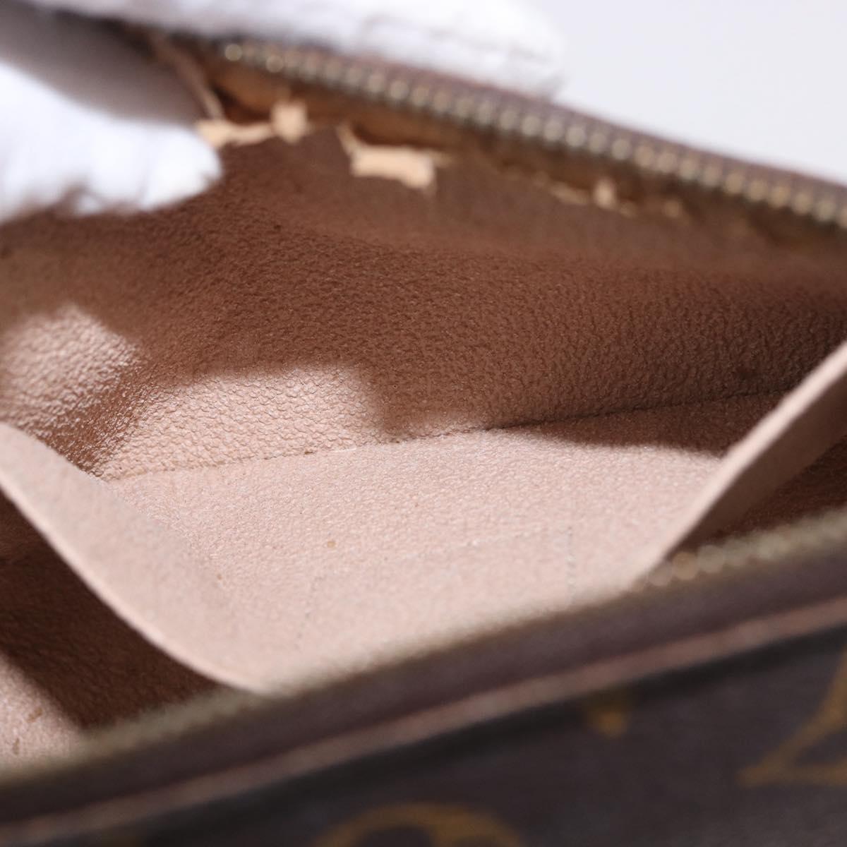 LOUIS VUITTON Monogram Pochette Cosmetic PM Pouch M43998 LV Auth 184751