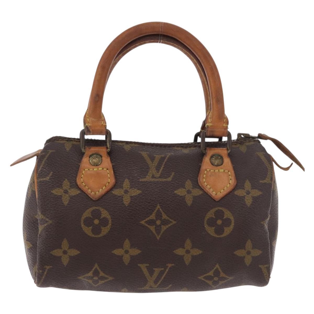 LOUIS VUITTON Monogram Mini Speedy Hand Bag M41534 LV Auth 184752