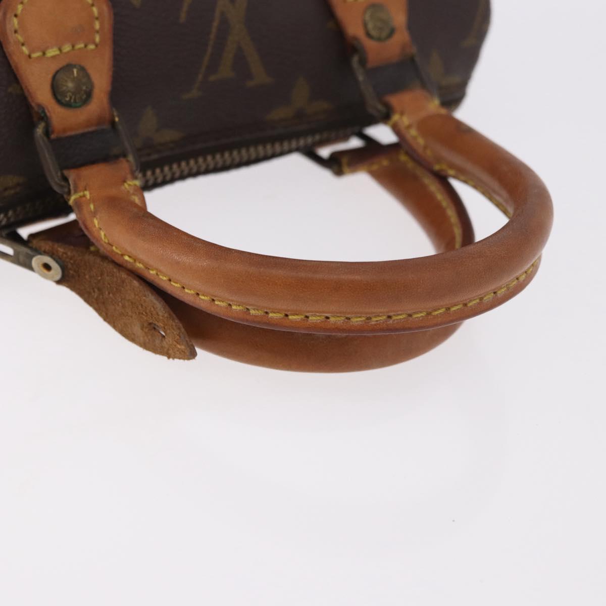 LOUIS VUITTON Monogram Mini Speedy Hand Bag M41534 LV Auth 184752