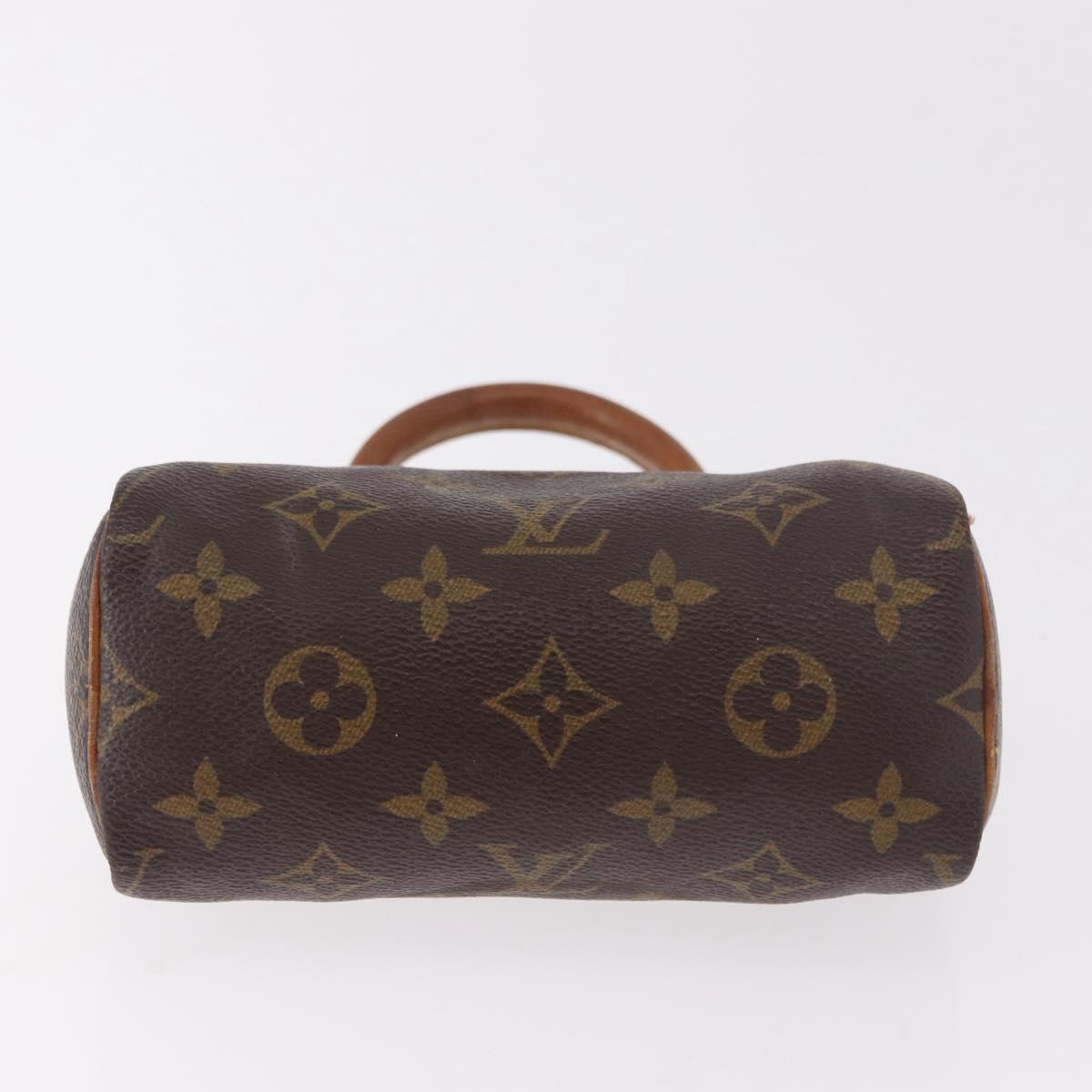 LOUIS VUITTON Monogram Mini Speedy Hand Bag M41534 LV Auth 184752
