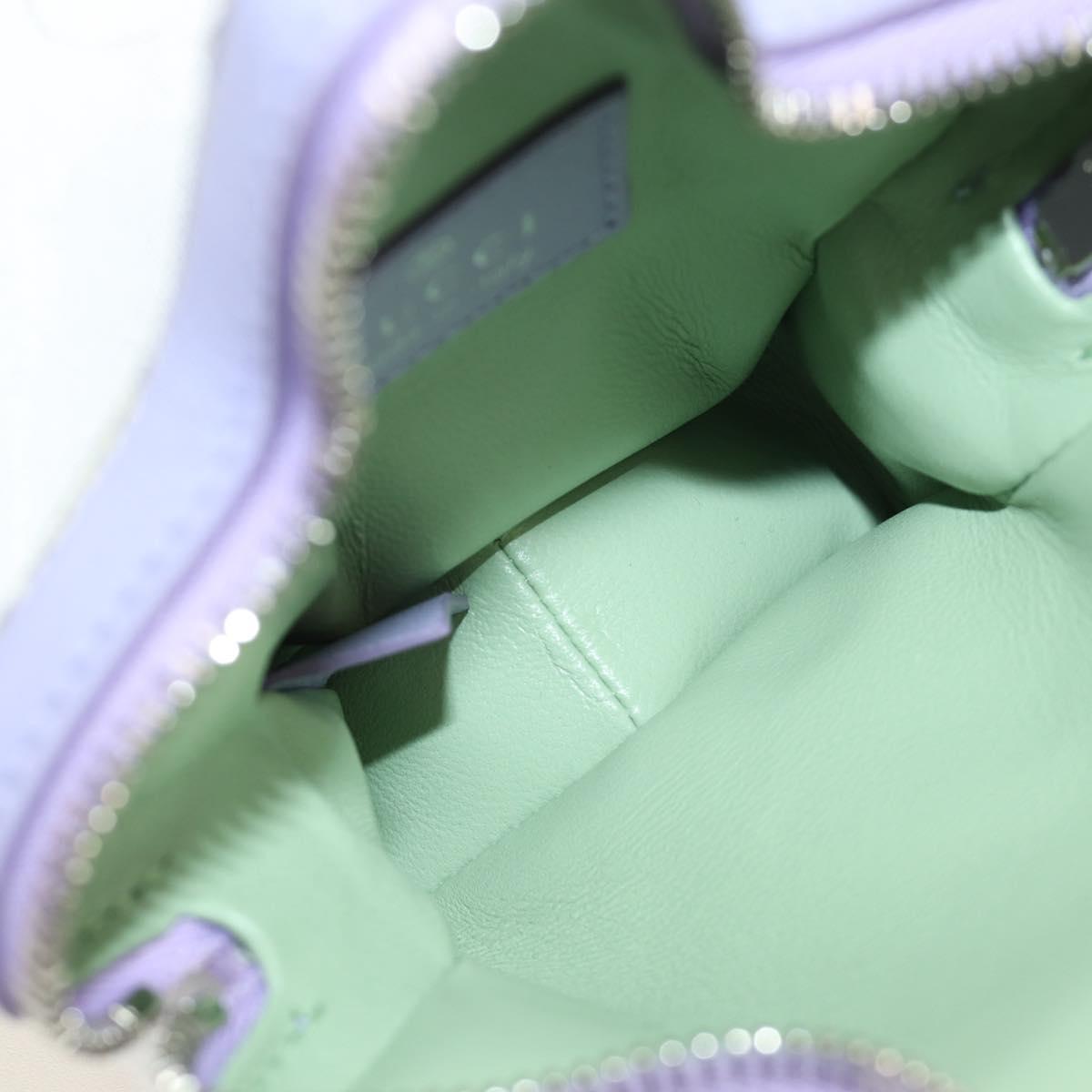 GUCCI GG Supreme Higuchi Yuko Collaboration Pouch PVC Beige 860658 Auth 184753SM