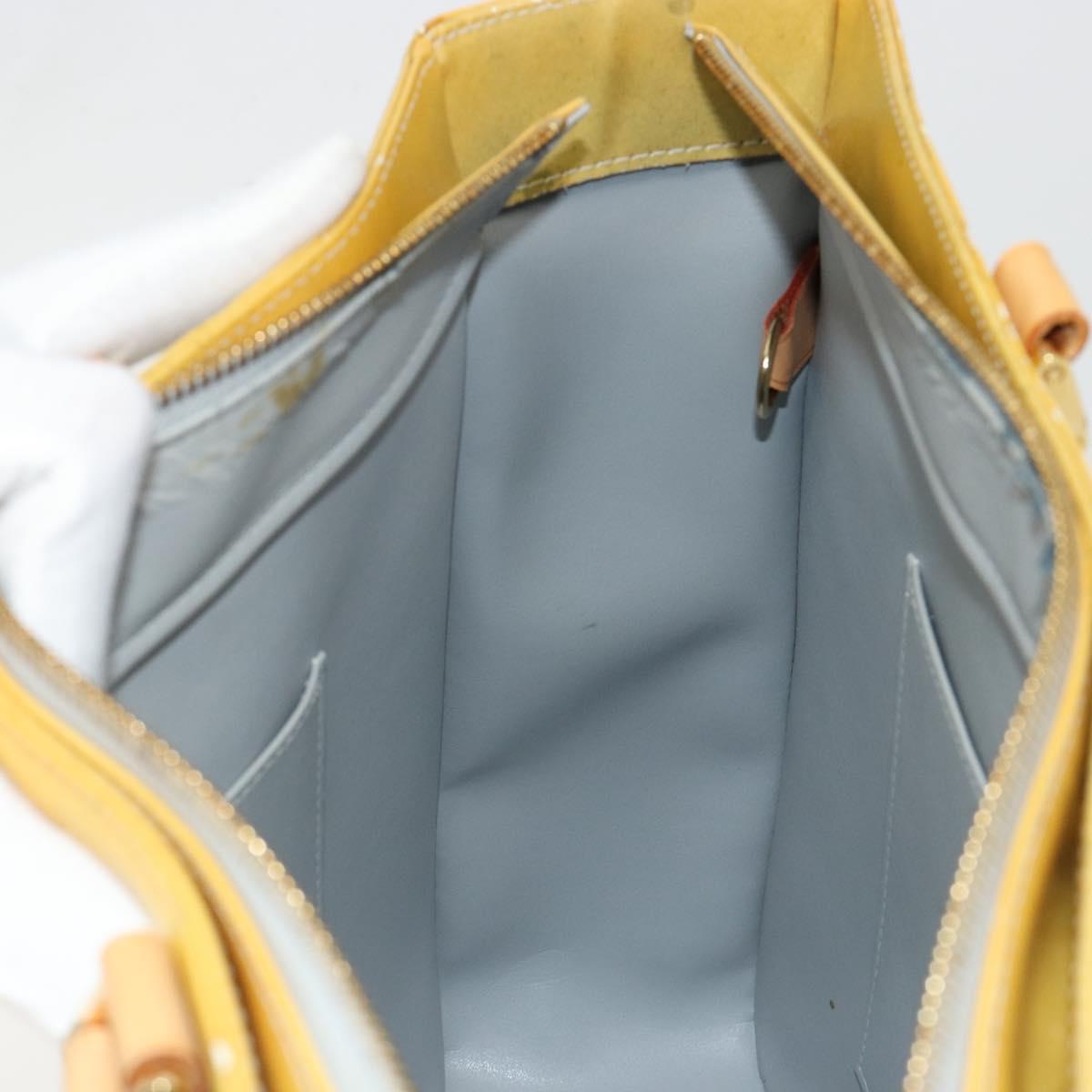 LOUIS VUITTON Monogram Vernis Columbus Tote Bag Gris M91028 LV Auth 184777