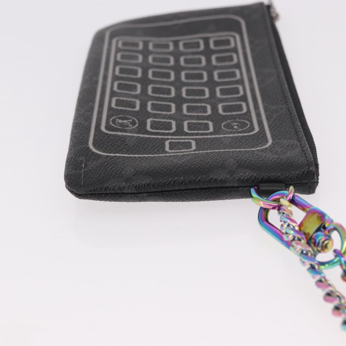 LOUIS VUITTON Monogram Eclipse Fragment iPhone Case M64433 LV Auth 184781M