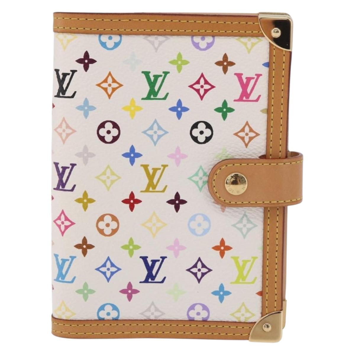 LOUIS VUITTON Monogram Multicolor Agenda PM Planner Cover R21074 Auth 184784SAM