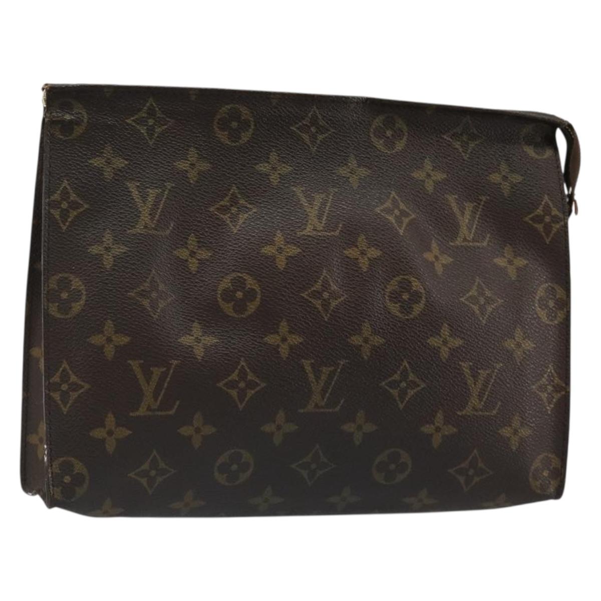 LOUIS VUITTON Monogram Poche Toilette 26 Pouch M47542 LV Auth 184789