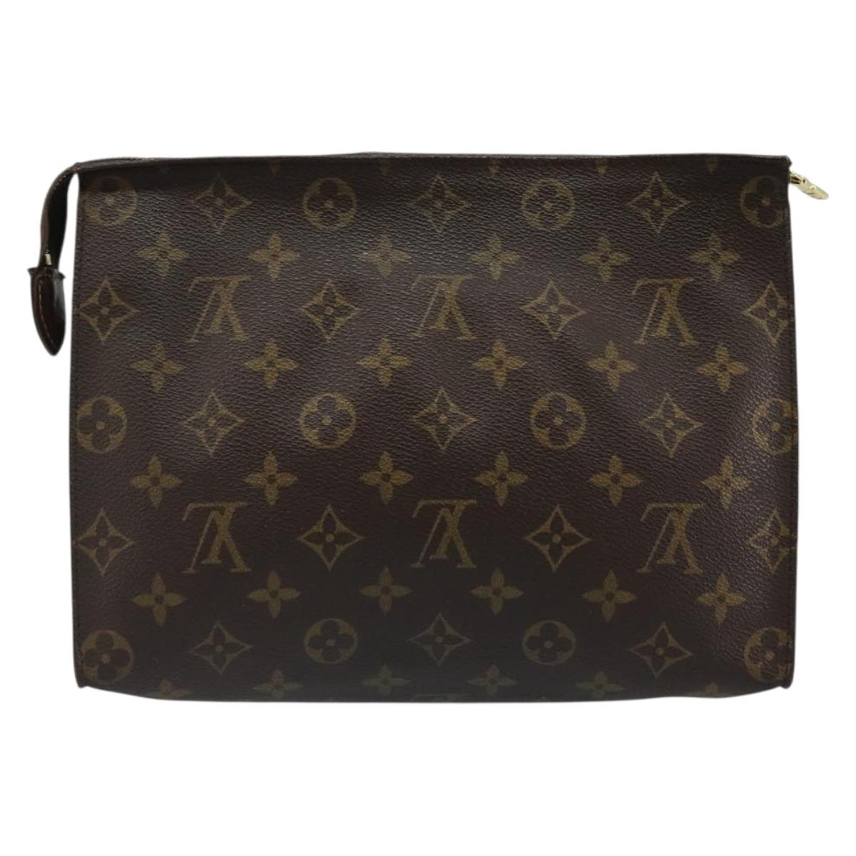 LOUIS VUITTON Monogram Poche Toilette 26 Pouch M47542 LV Auth 184789